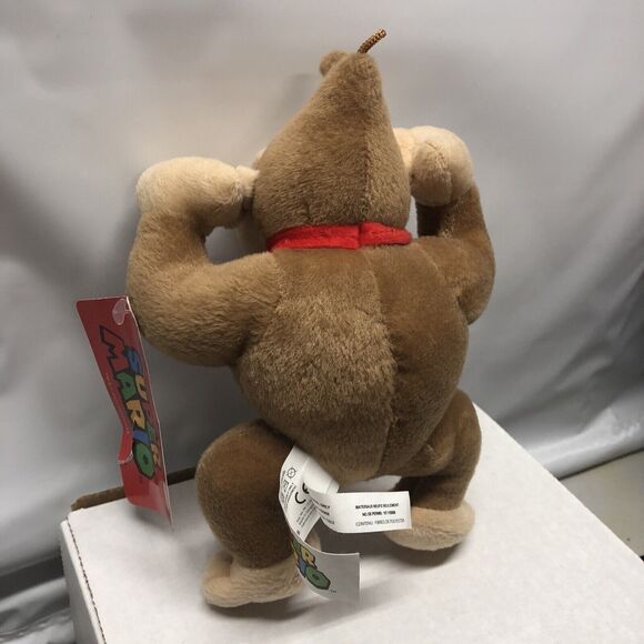 Donkey Kong Plush Toy 8" Nintendo DK Tie Stuffed Animal Figure Collectible Tags - Picture 7 of 10